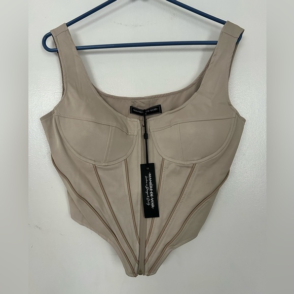 Maniere de Voir Tops| Vegan Leather - Picture 3 of 3